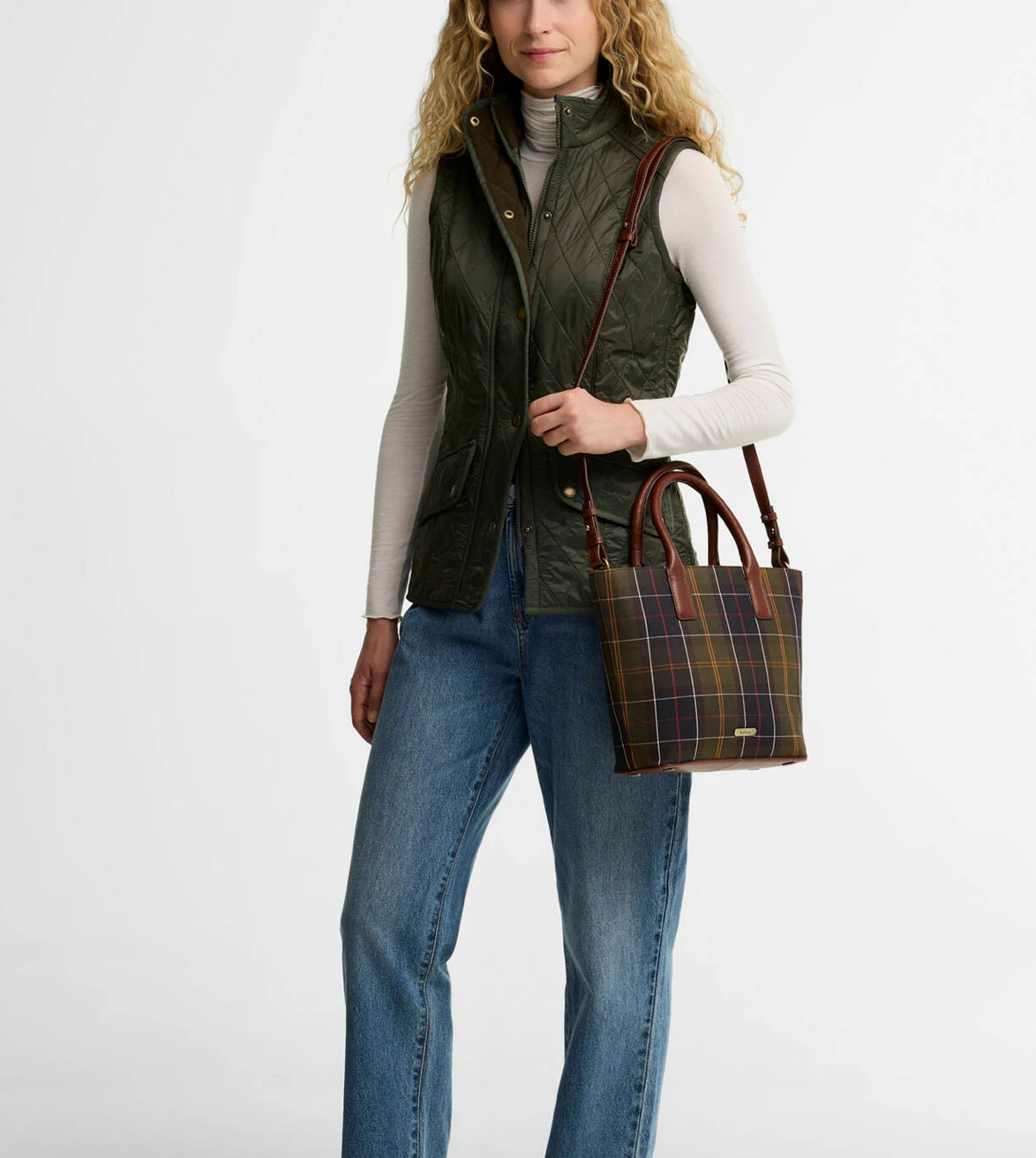 Barbour Birch Tartan Tote Bag