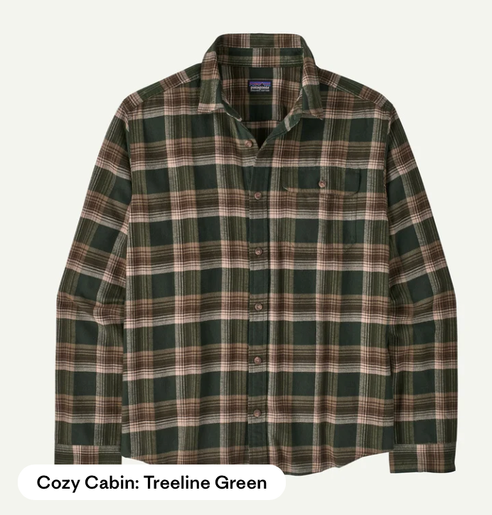 Patagonia Men's Long-Sleeved Lightweight Fjord Flannel Shirt