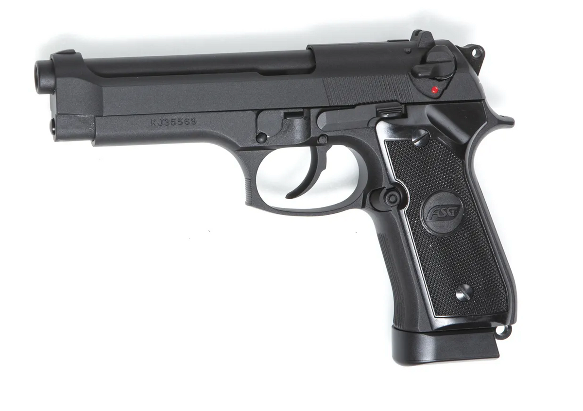 ASG X9 CLASSIC, 4.5mm airgun, CO2, blowback, BB, black