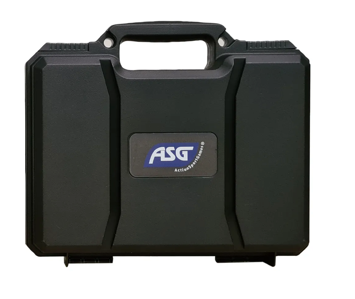 ASG plastic pistol case, 31x27x7.5cm, Black