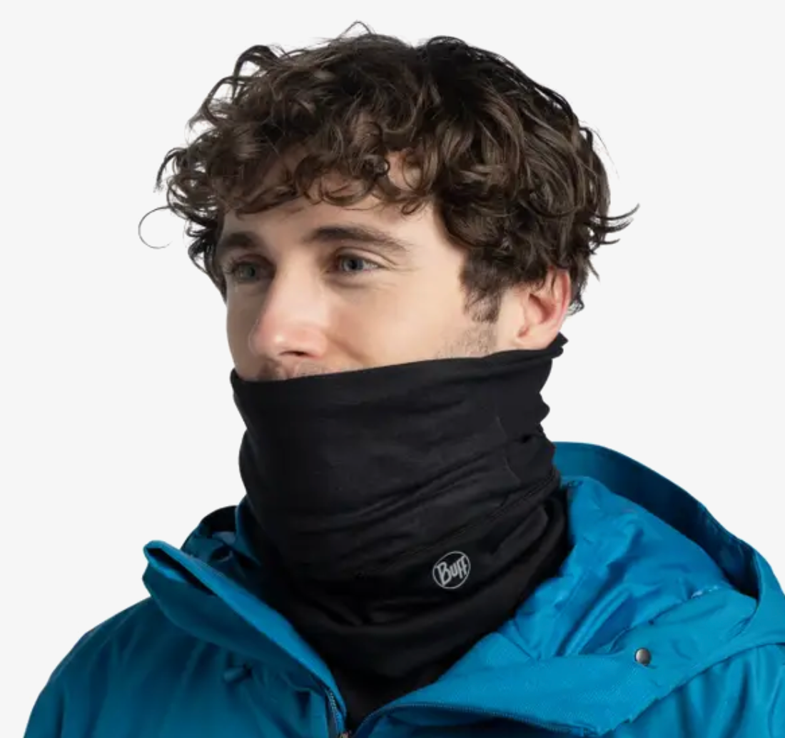 Buff Windproof Neckwear Solid Black