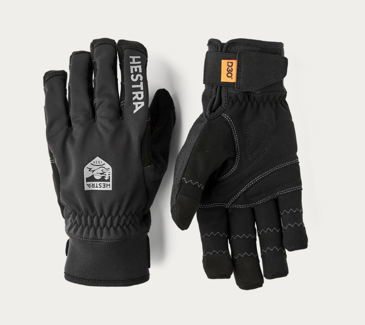 Hestra Ergo Grip Bike D3O - 5 finger Black