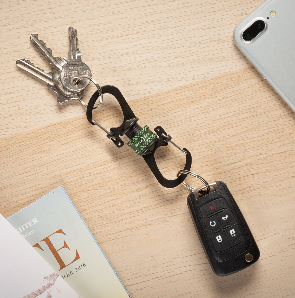 Nite Ize SlideLock® 360° Magnetic Locking Dual Carabiner