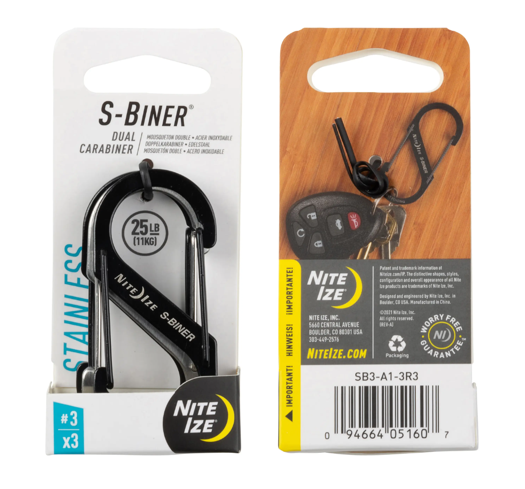 Nite Ize S-Biner® Stainless Steel Dual Carabiner