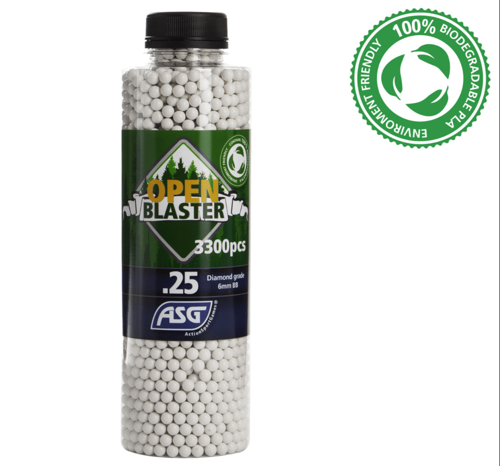 ASG BB's .25g Open Blaster Airsoft BB 3300 pcs. in bottle