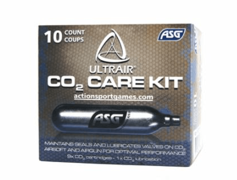 ASG Co2 ASG Ultrair 12 gr. Co2 cartridge, 10 pcs (9 regular & 1 lubrication)