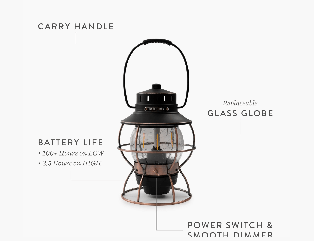 Barebones Lamp Barebones Railroad Lantern