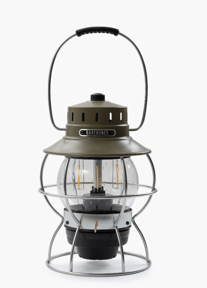 Barebones Lamp Olive Drab Barebones Railroad Lantern