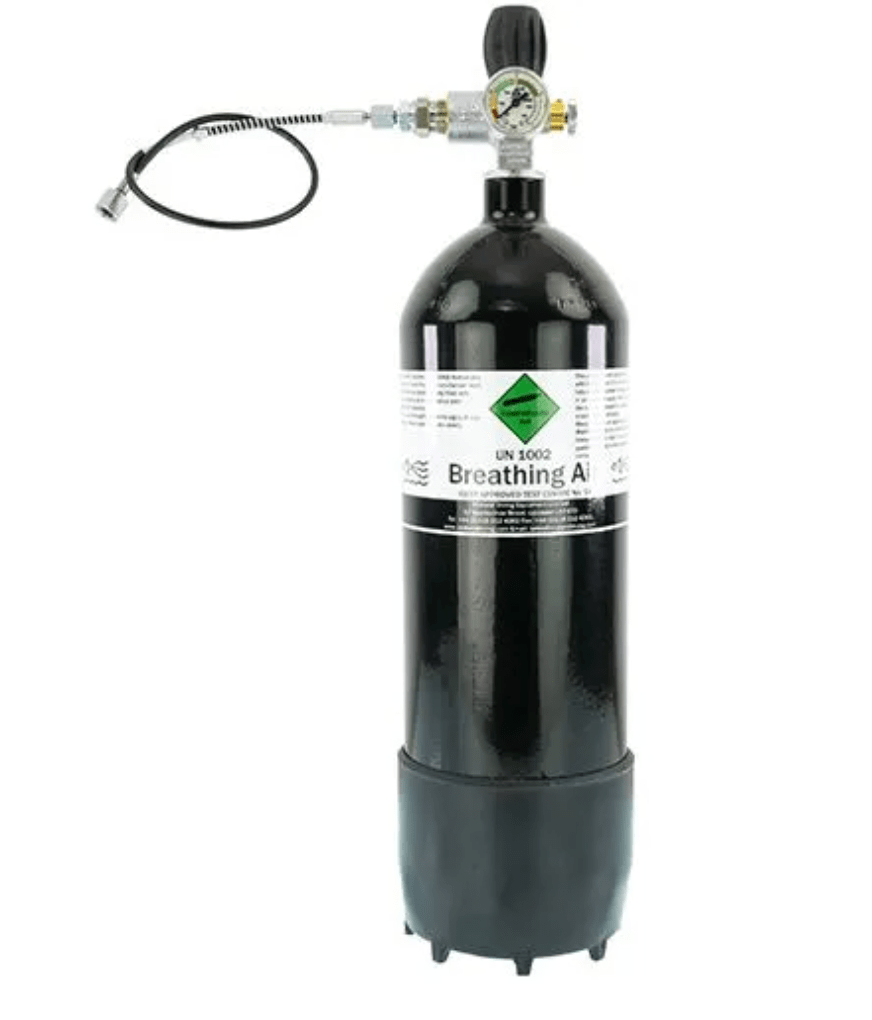 Breathing Air PCP Bottle 5 Litre 300 Bar PCP Bottle Pneumatic Filling Cylinder Valve Gauge & Hose