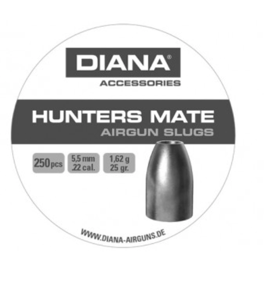 Diana Pellets 6.35mm (.25cal) Diana Hunters Mate Pellets