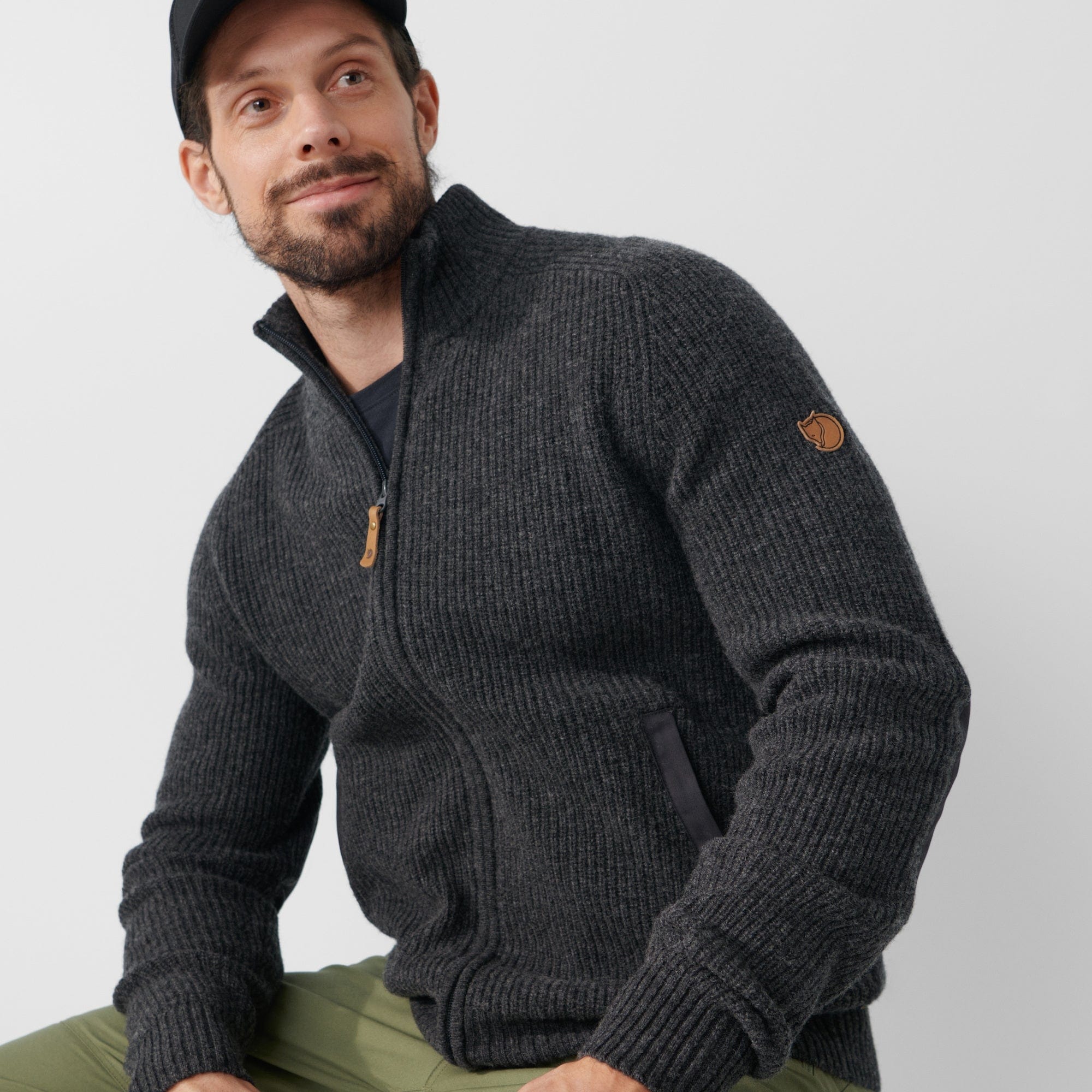 Fjällräven Sweater ÖVIK ZIP CARDIGAN KNIT M