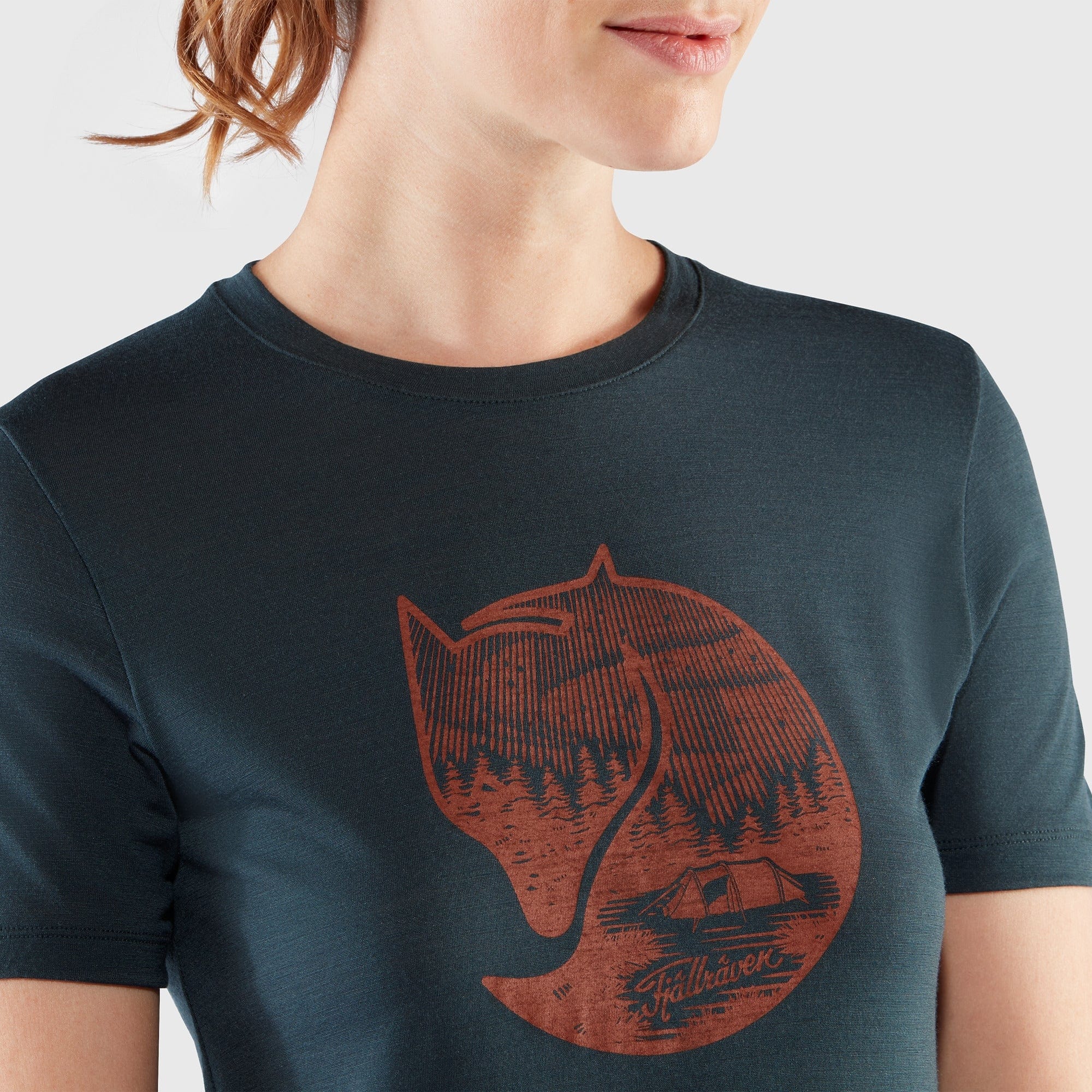 Fjällräven T-Shirt Fjällräven Abisko Wool Fox SS W