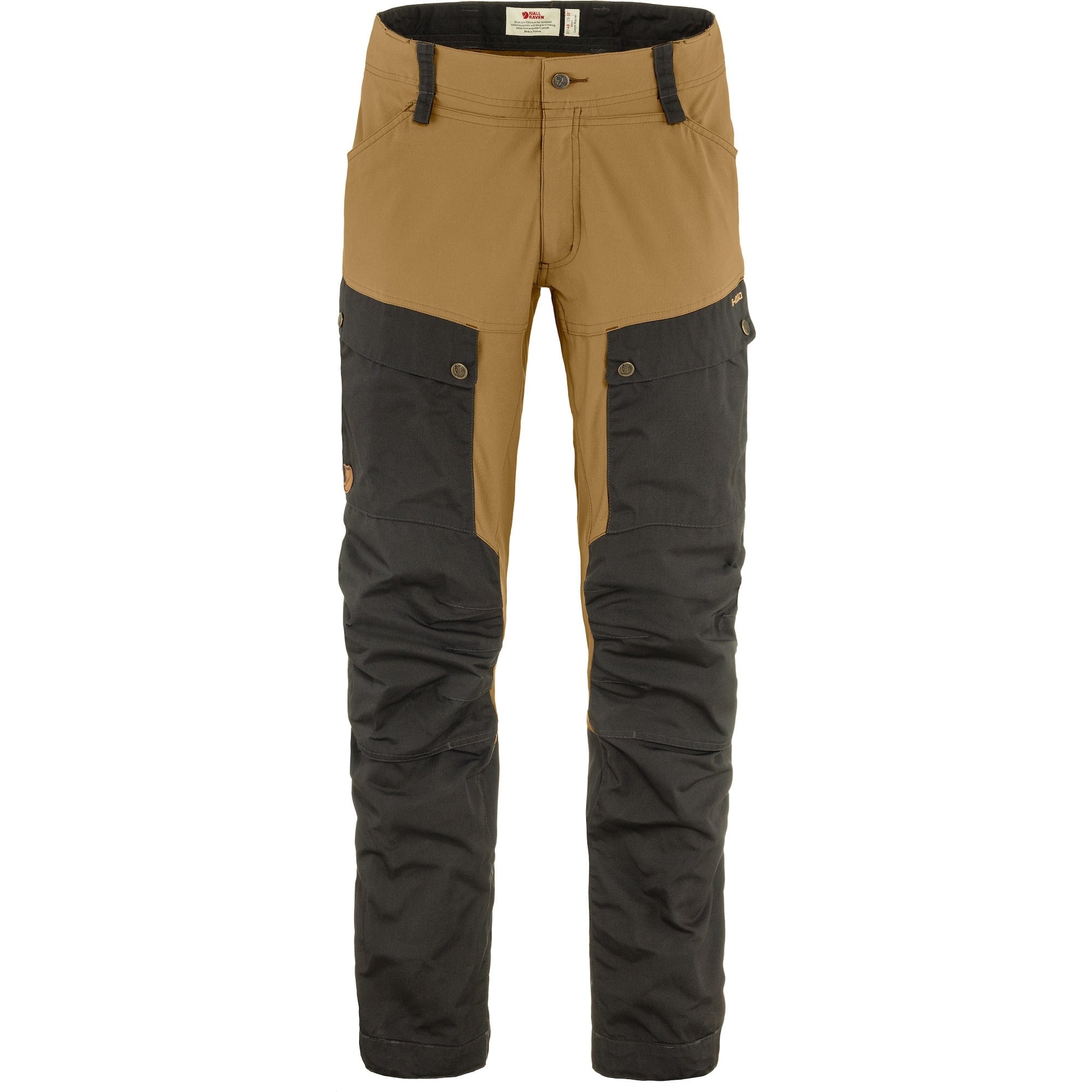 Fjällräven Trousers 52 EU / Dark Grey-Buckwheat Brown Fjällräven Keb Trousers Regular Fit M