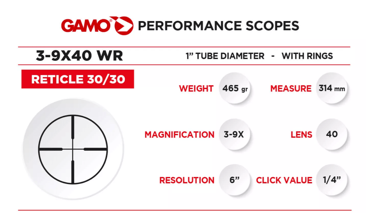 Gamo Scope Gamo Scope 3-9X40 W1PM