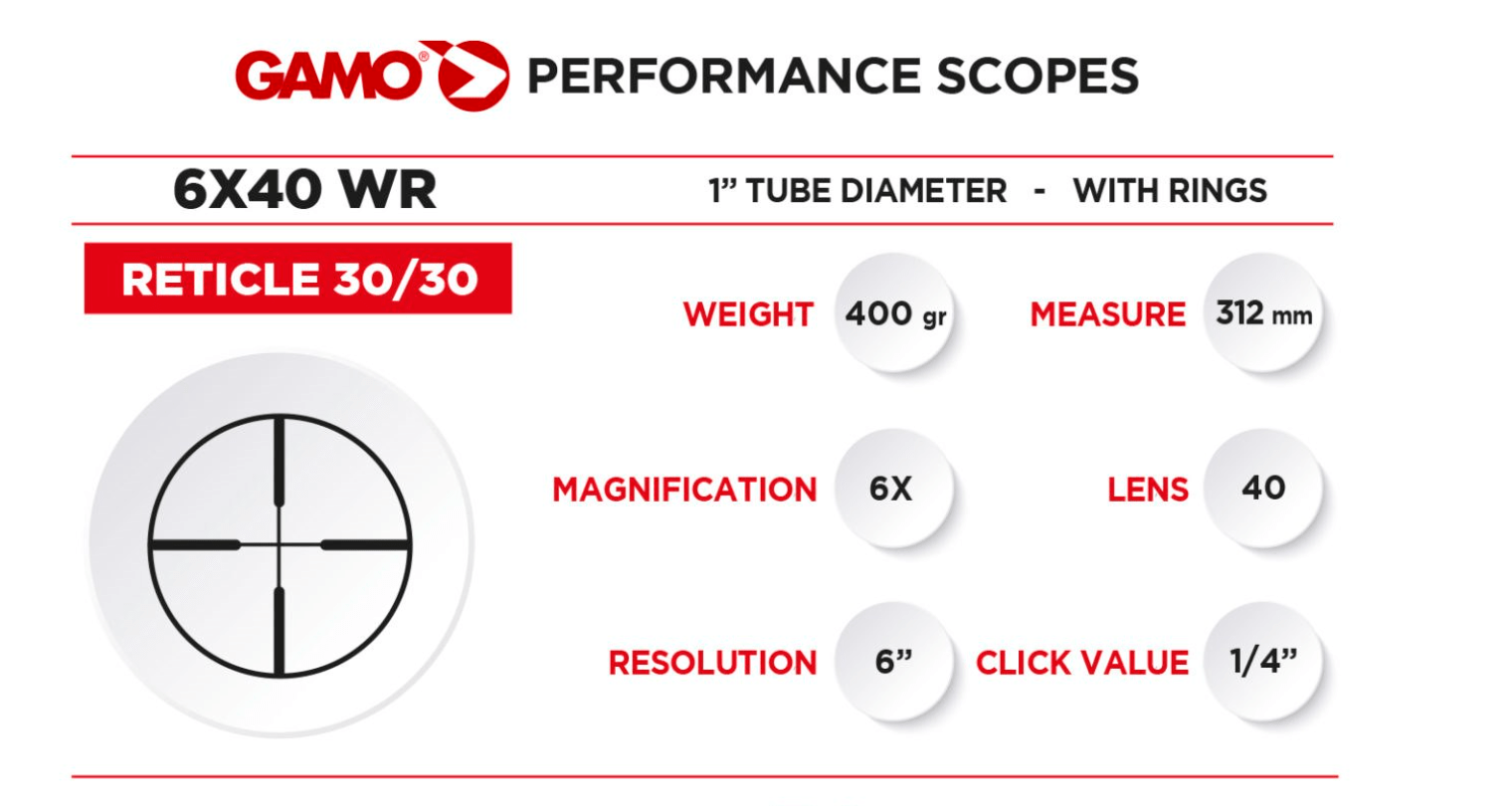 Gamo Scope Gamo SCOPE 6X40 WR