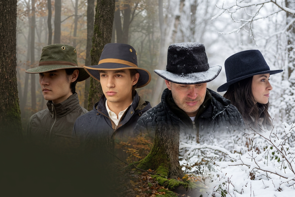 Hats Rain & Winter campagnebeeld