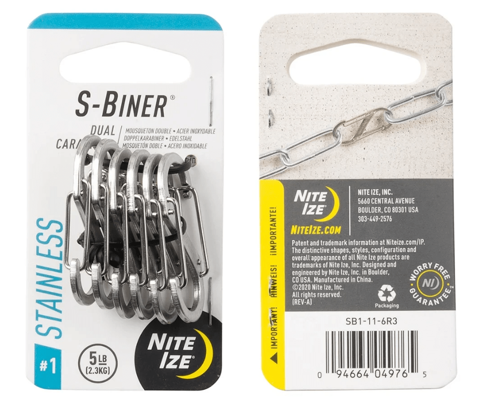 Nite Ize Carabiner Nite Ize S-Biner Carabiner 6-Pack Assorted #1