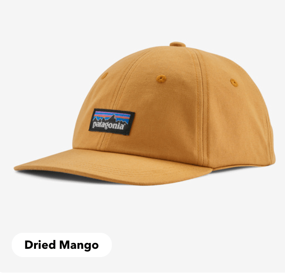 Patagonia Cap Dried Mango Patagonia P-6 Label Trad Cap