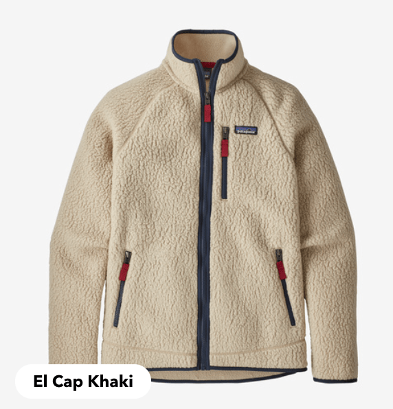 Patagonia Fleece M / El Cap Khaki Men's Retro Pile Fleece Jacket