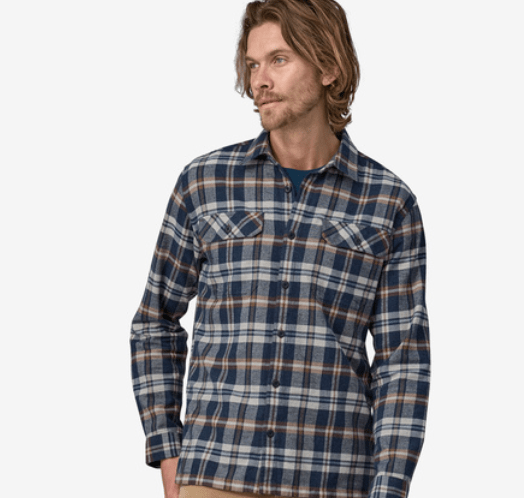 Patagonia Shirt Patagonia Men's Long-Sleeved Organic Cotton Midweight Fjord Flannel Shirt