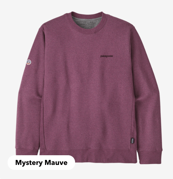 Patagonia Sweater S (W's) SX (M's) / Mystery Mauve Fitz Roy Icon Uprisal Crew Sweatshirt W/M