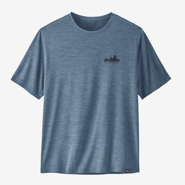 Patagonia T-Shirt S / '73 Skyline: Utility Blue X-Dye Patagonia Men's Capilene® Cool Daily Graphic Shirt