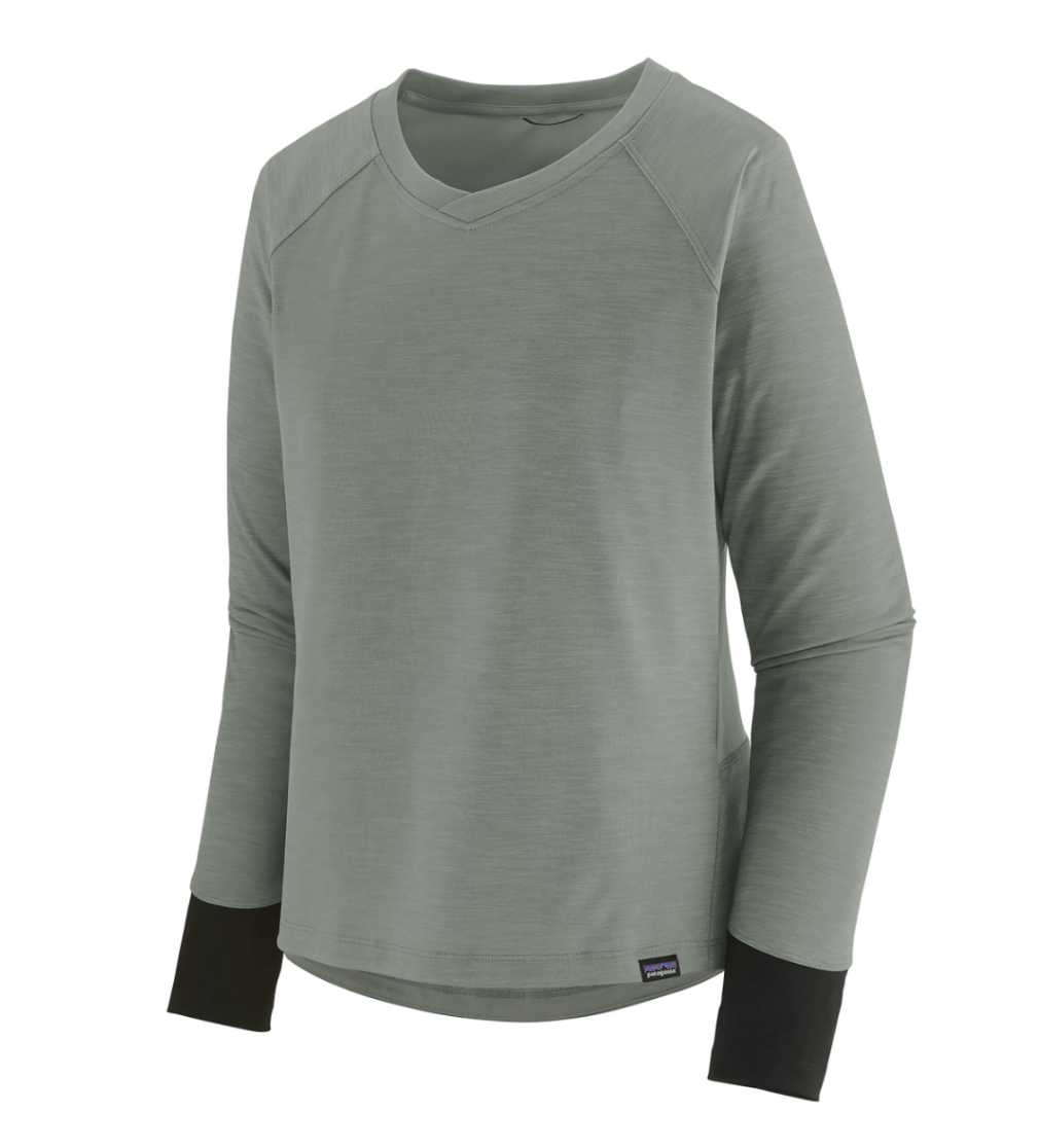 Patagonia T-shirt M / Sleet Green Patagonia Women's Long-Sleeved Dirt Craft Bike Jersey