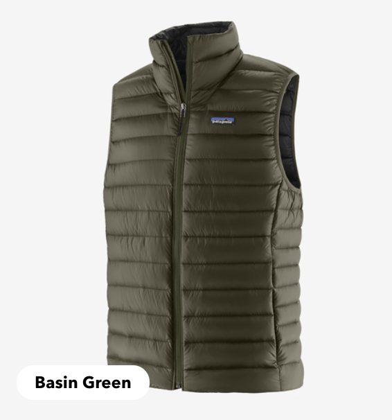 Patagonia Vest M / Basin Green Patagonia Men's Down Sweater Vest