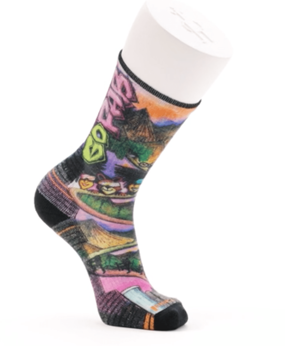 Smartwool Socks L (42-45 EU) Hike Light Cushion Mountain Maze Print Crew Socks