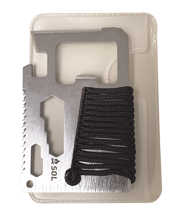 SOL Multitool SOL PackIt Survival Card Tool