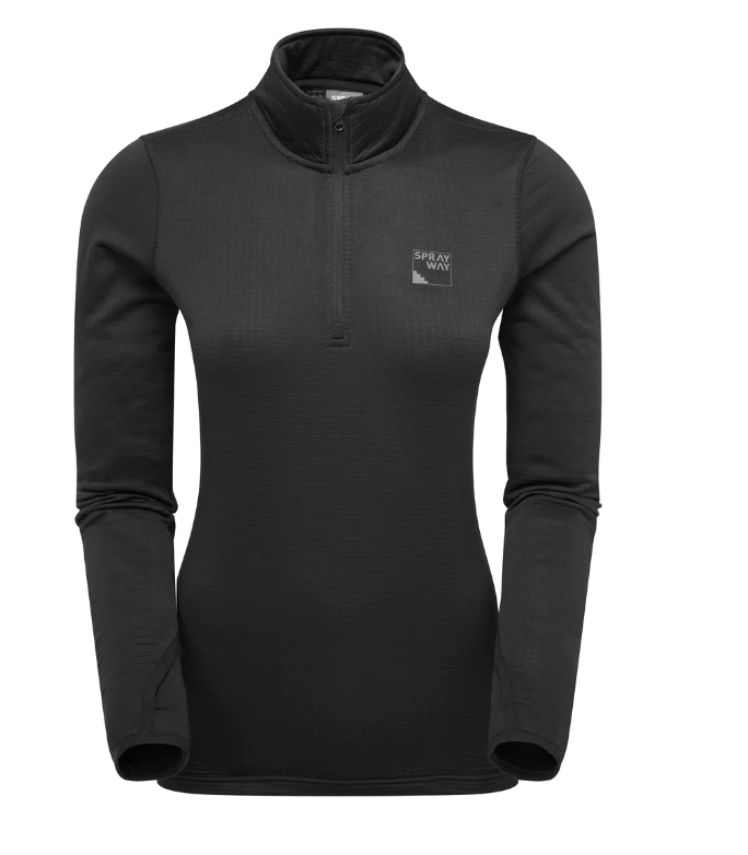 Sprayway Mid Layer 8 UK / Black Sprayway Effra Half-zip