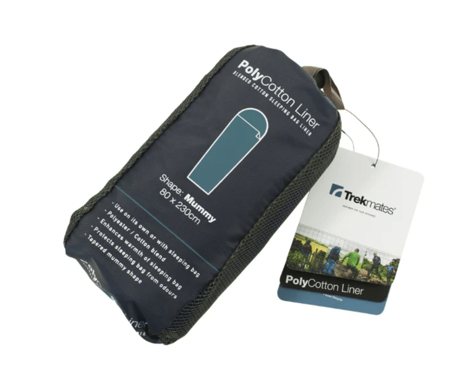 Trekmates Sleeping Liner Trekmates Polycotton Sleeping Bag Liner - Mummy Shape (Blue)