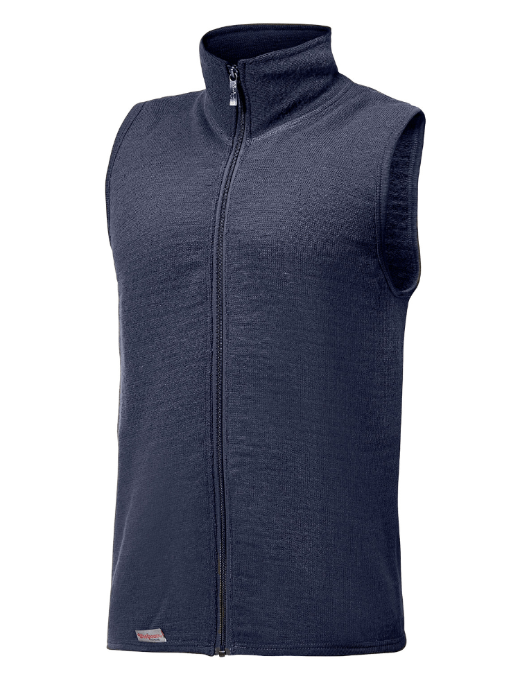 Woolpower Vest S / Dark Navy Woolpower Full Zip Vest Mid Layer 400 g