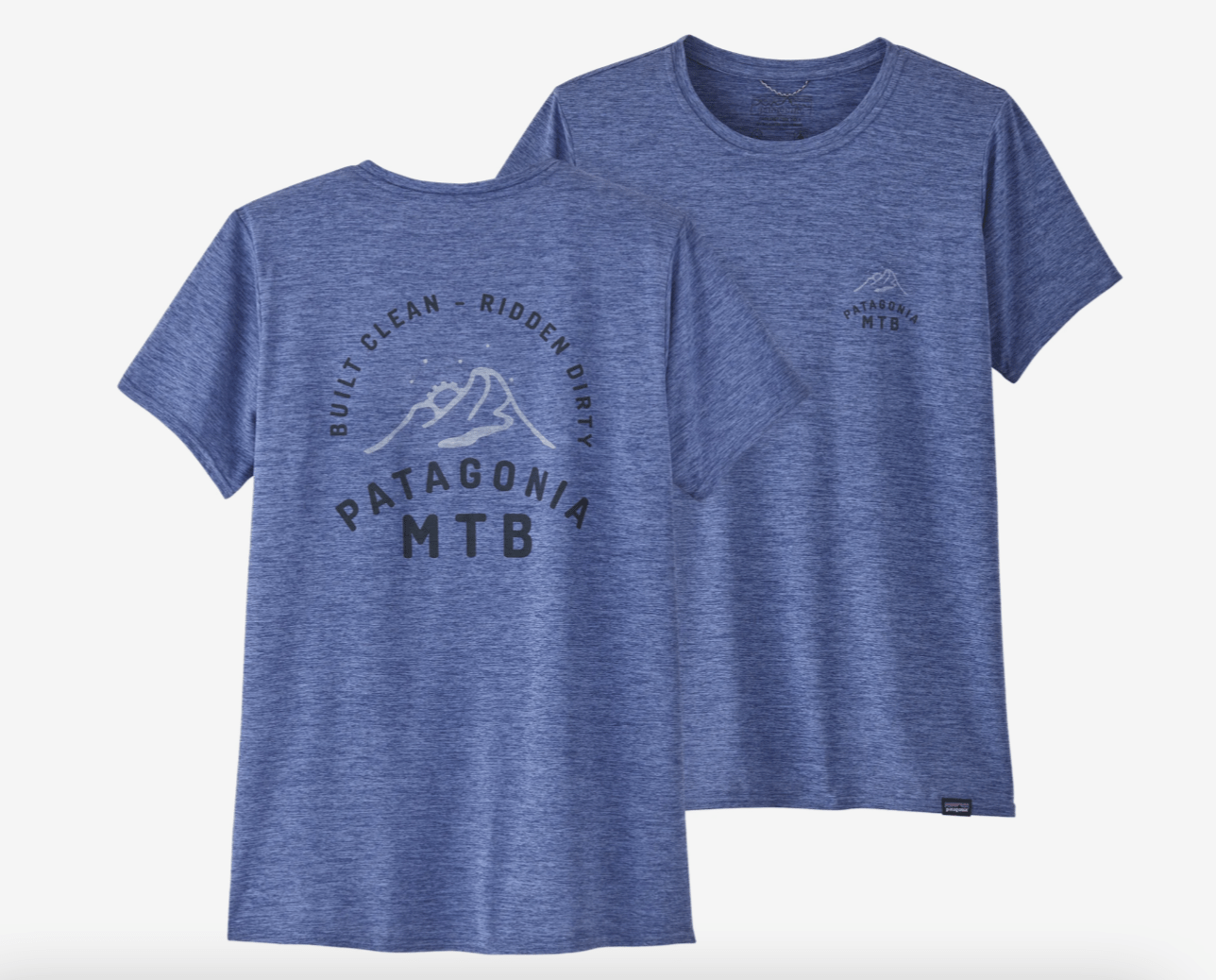 Patagonia T-Shirt S / MTB Crest: Current Blue X-Dye Patagonia Capilene® Cool Daily Graphic Shirt