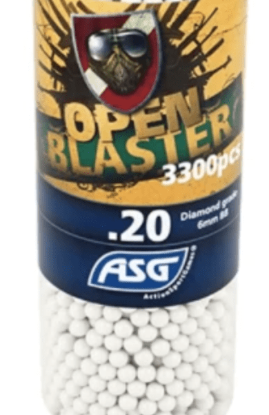 ASG BB's .20g Open Blaster Airsoft BB 3300 pcs. in bottle