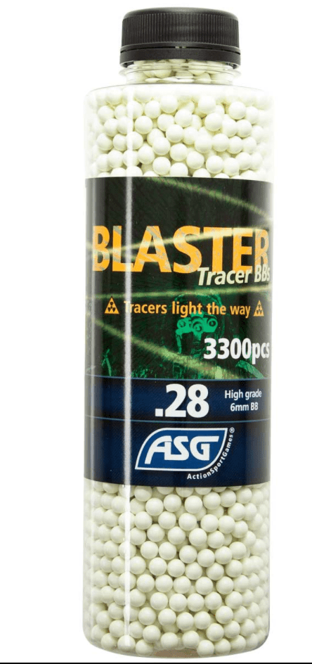 ASG BB's .28g (3300pcs) ASG Blaster Tracer bottle - green