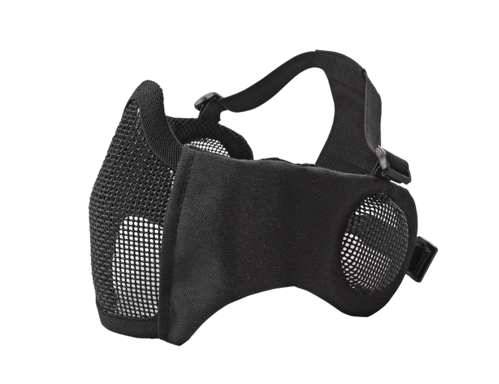 ASG Mask 19216/Black ASG Metal Mesh Mask with cheek pads and ear protection