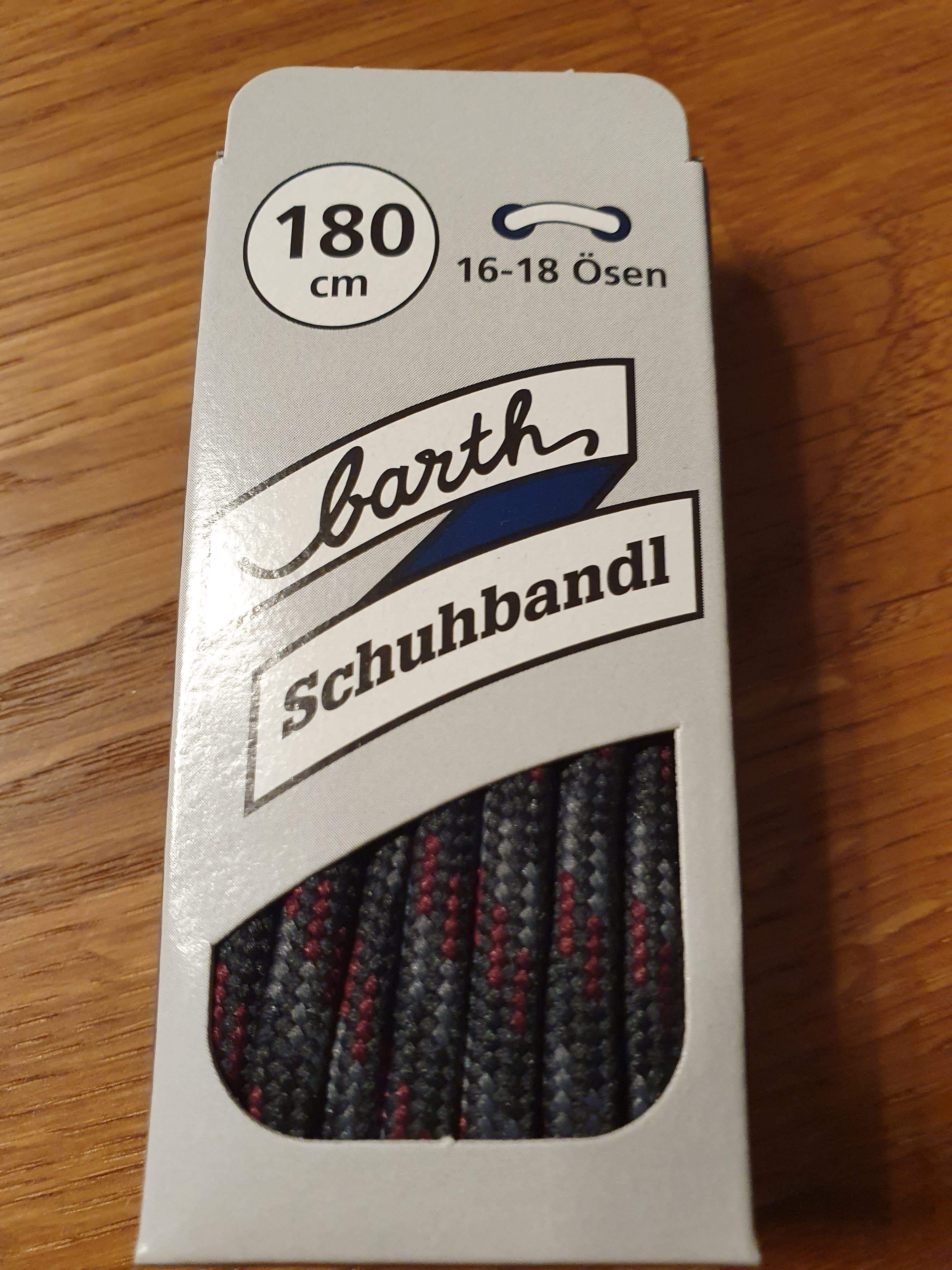 Barth Lace 180 cm / Dark Grey/Red Barth Lace 180cm Bergsport