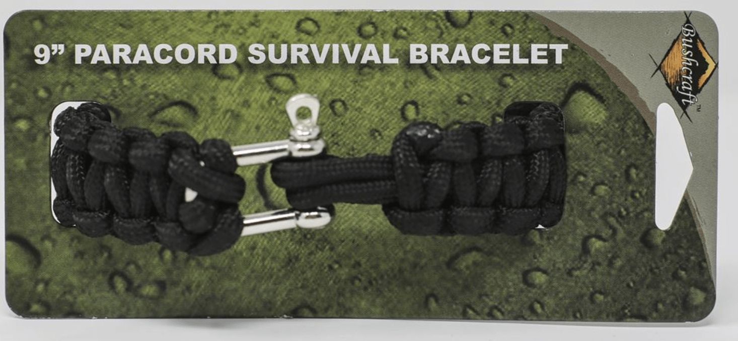 BCB Adventure Paracord Black BCB Adventure Paracord Bracelets (Metal Buckle)