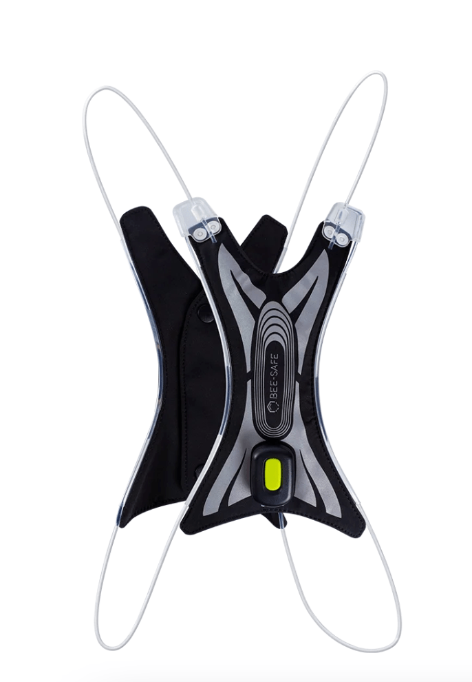 Bee-Safe Led Harnass Bee-Safe Led Vest USB Spider – Green