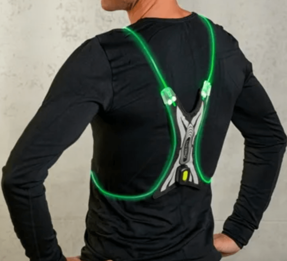 Bee-Safe Led Harnass Bee-Safe Led Vest USB Spider – Green