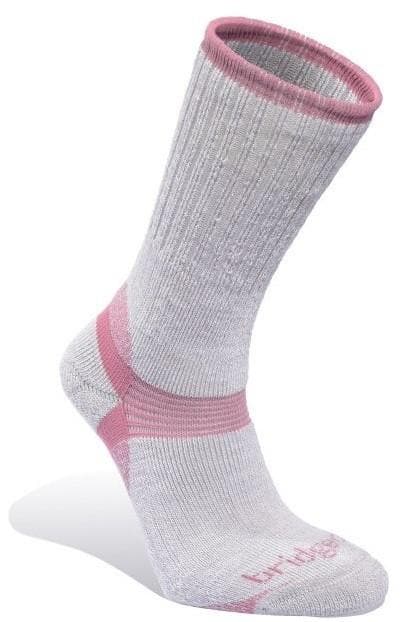Bridgedale Socks EUR 35-37 / Grey/Pink Bridgedale Merino Hiker Socks Women