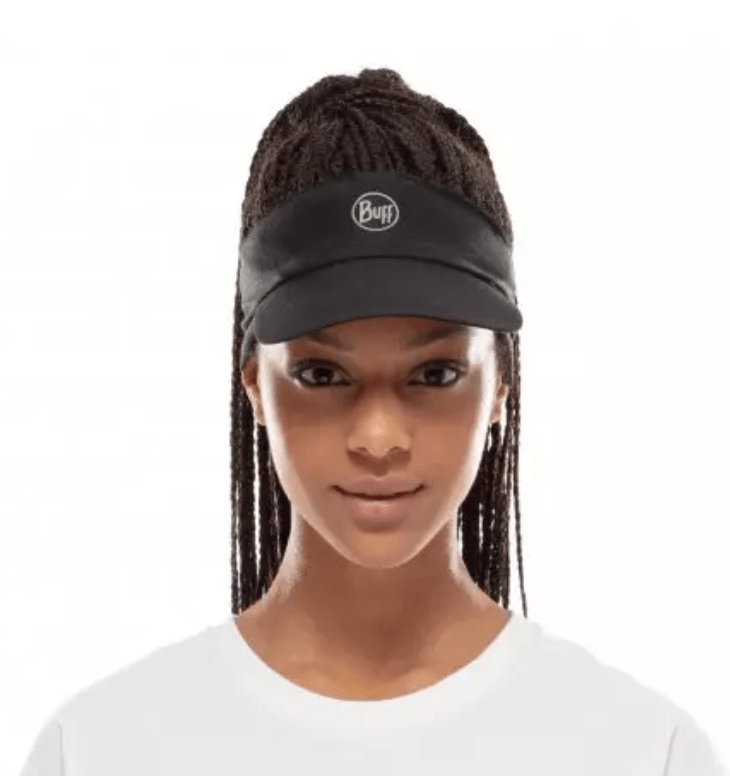 Buff Cap Pack Run Visor R-Solid Black