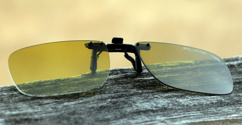 Cocoons Sunglasses Cocoons Flip-Ups Rectangle 54 Polarized Yellow