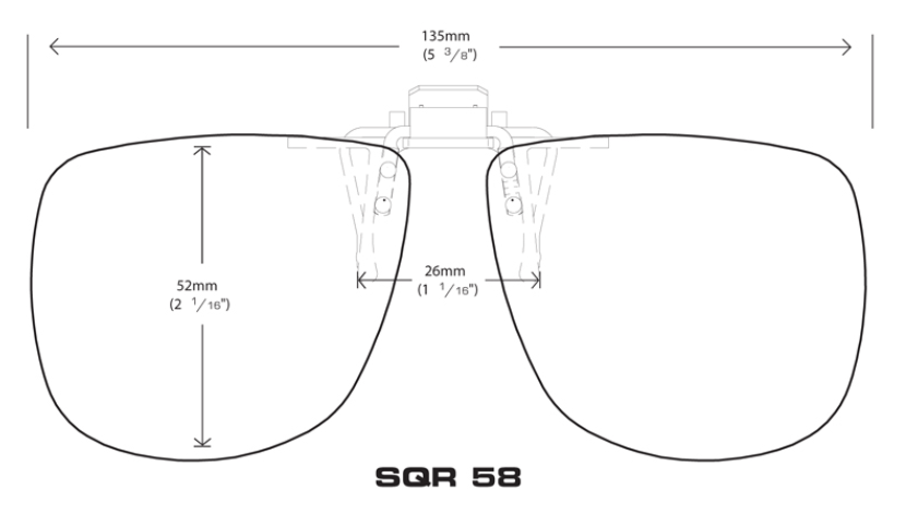 Cocoons Sunglasses Cocoons Flip-Ups Square 58 Polarized Yellow