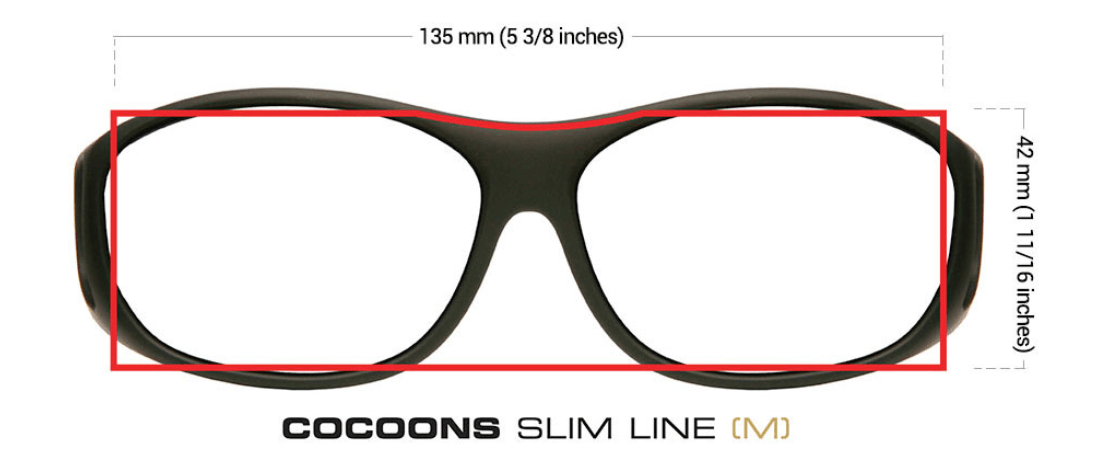 Cocoons Sunglasses Cocoons Slim Line (M) Black Polarized Amber