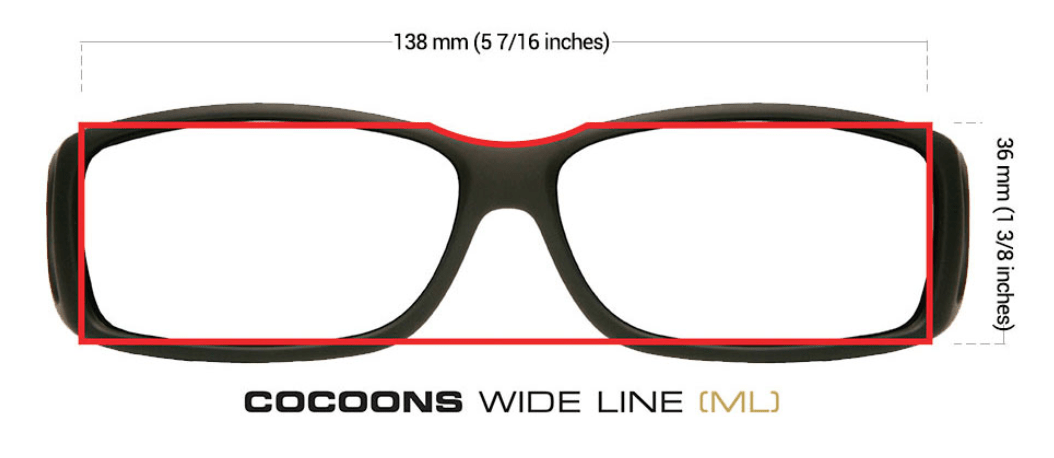 Cocoons Sunglasses Cocoons Wide Line (ML) Black Polarized Gray