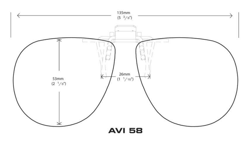 Cocoons Sunglasses Flip-Ups Aviator 58 Polarized Yellow