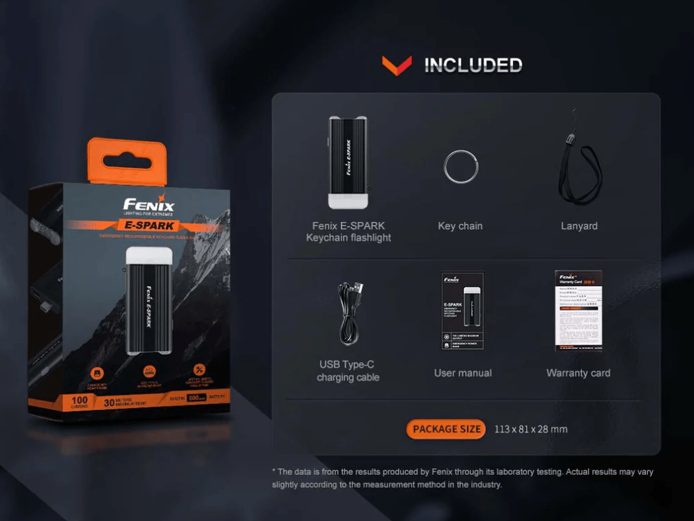 Fenix Flashlight Fenix E-SPARK Keychain Flashlight