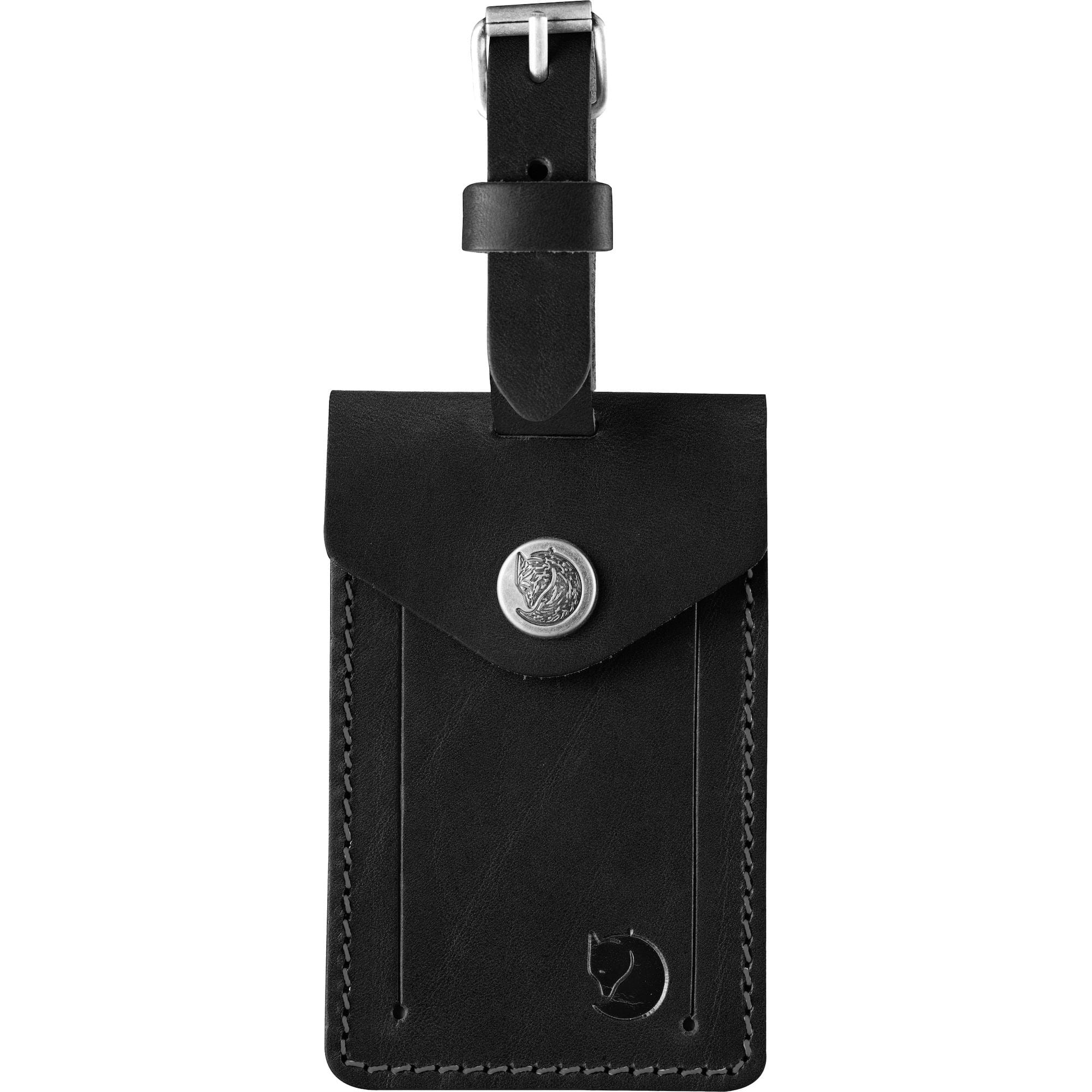 Fjällräven Accessories Black Fjällräven Leather Luggage Tag